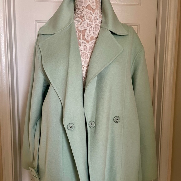 New Belted Wool Coat & Other Stories size 10 mint color org 279 - Picture 11 of 16